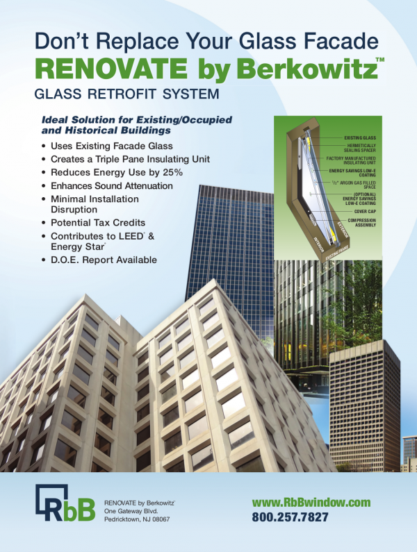 Don't replace your glass facade, get Renovate by Berkowitz